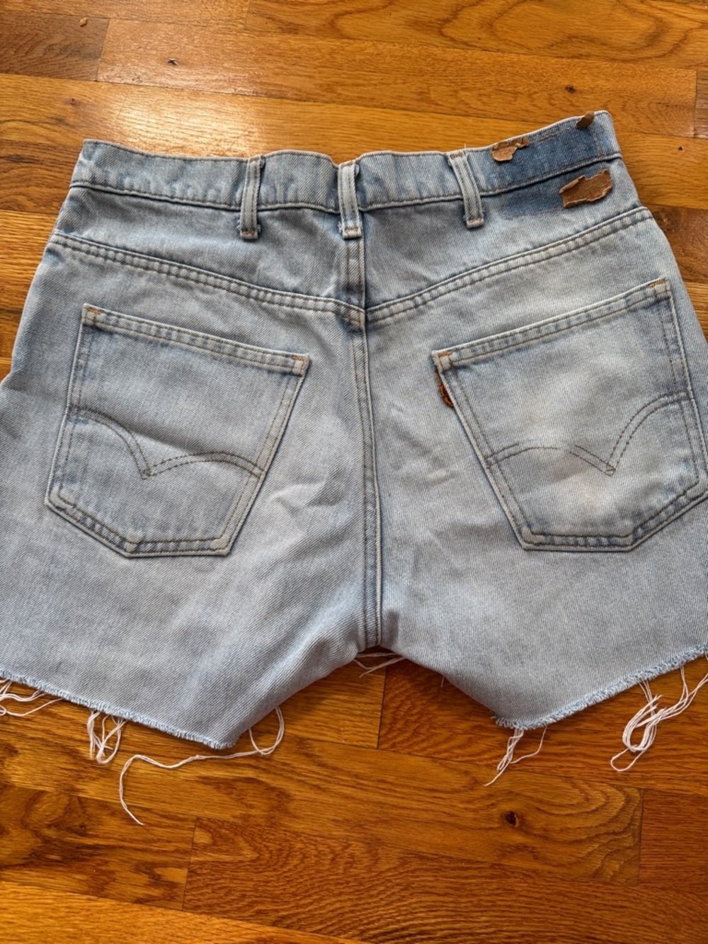 Levi's Light Wash Cut-Off Denim Shorts